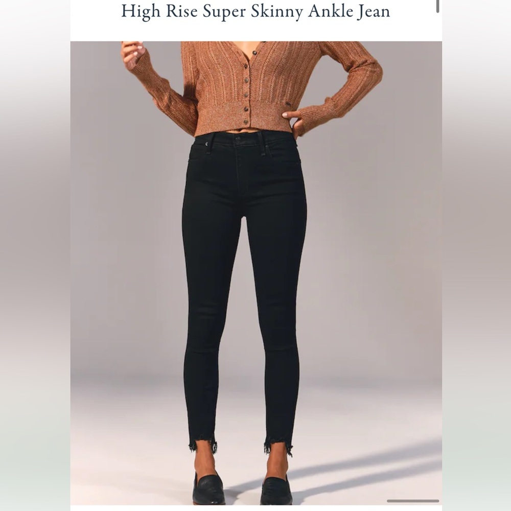 Curve Love Abercrombie, high-rise, super skinny ankle, jean Size 28/6S